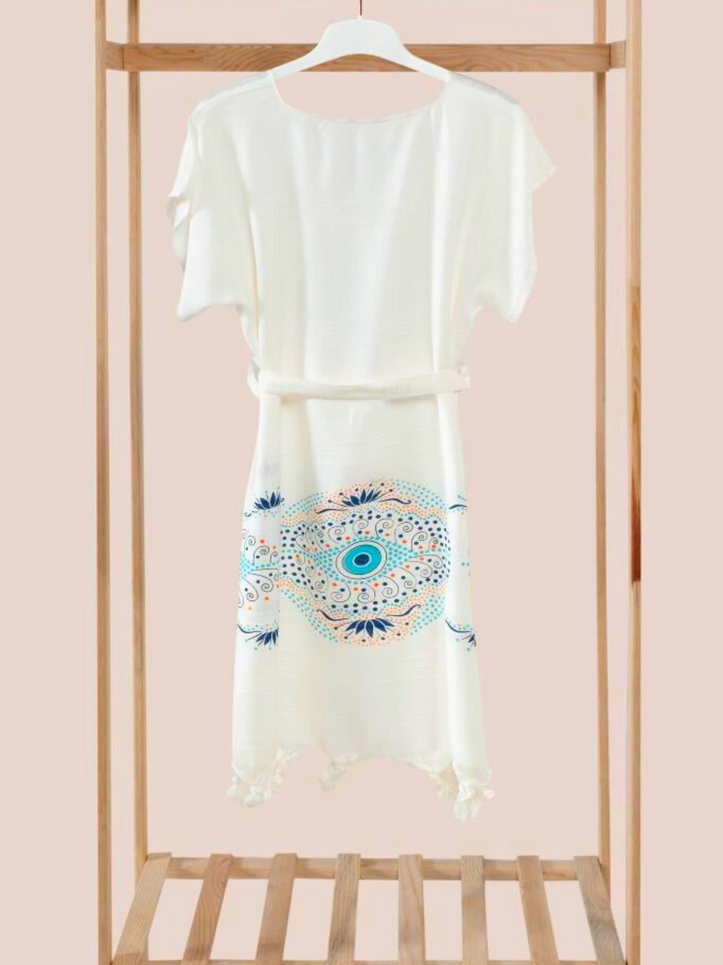 Bulk Beachwear Printed Evil-Eye Pattern Pack of 3 Bamboo & Cotton Pareo by Cottonpolis-3