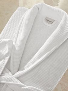 Waffle 400 Gsm Terry-Cloth Bathrobe - Wholesale Hotel Robes - by Cottonpolis