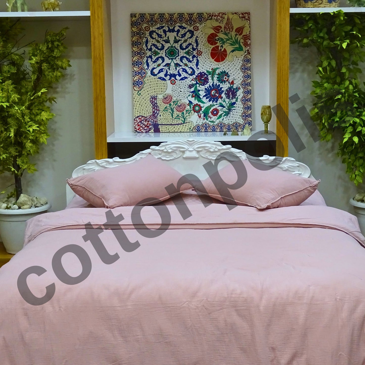 Wholesale Muslin Solid Color Duvet Cover and Sets, Organic 100% Turkish Cotton Bedding Sets by Cottonpolis