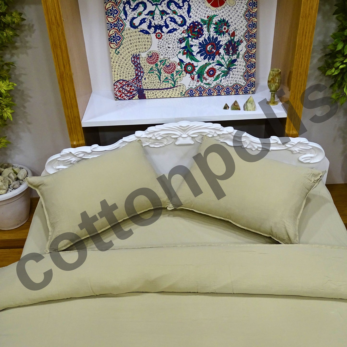 Wholesale Muslin Solid Color Duvet Cover and Sets, Organic 100% Turkish Cotton Bedding Sets by Cottonpolis