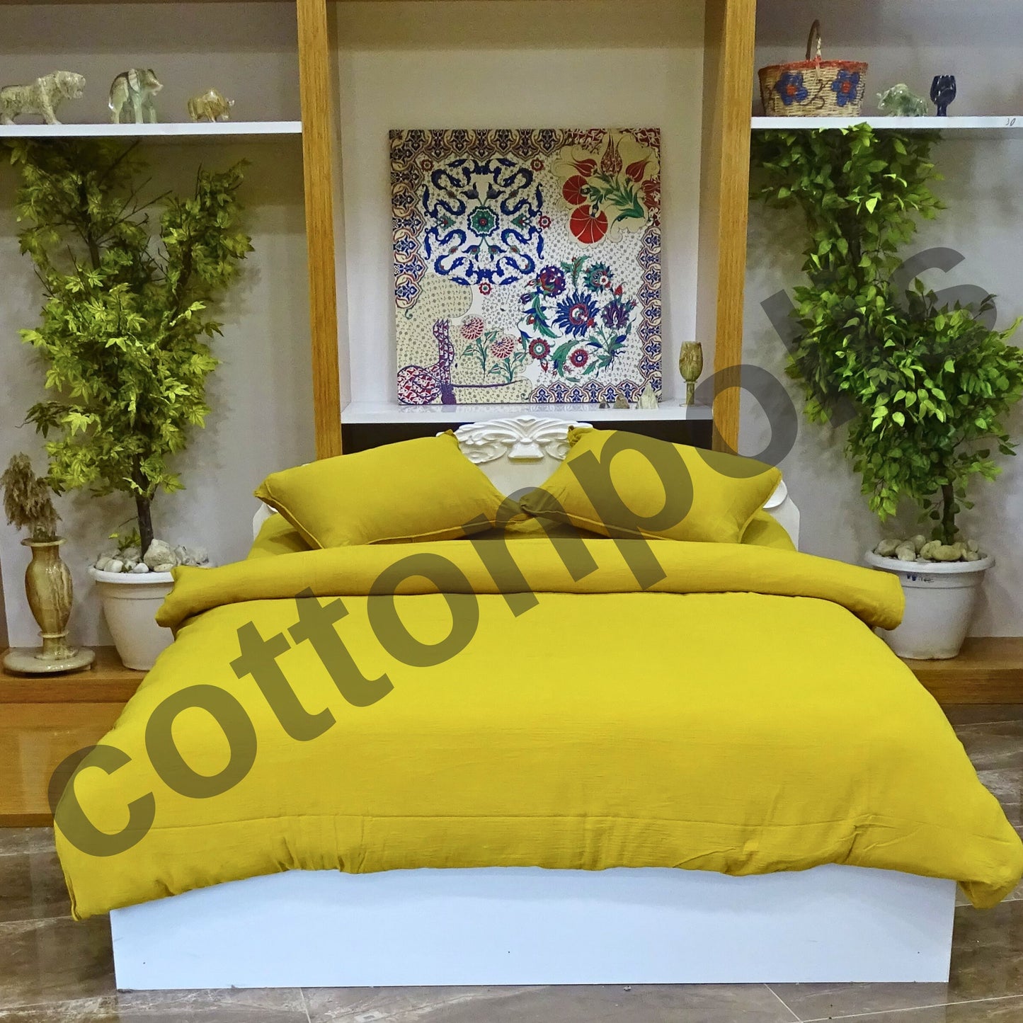 Wholesale Muslin Solid Color Duvet Cover and Sets, Organic 100% Turkish Cotton Bedding Sets by Cottonpolis