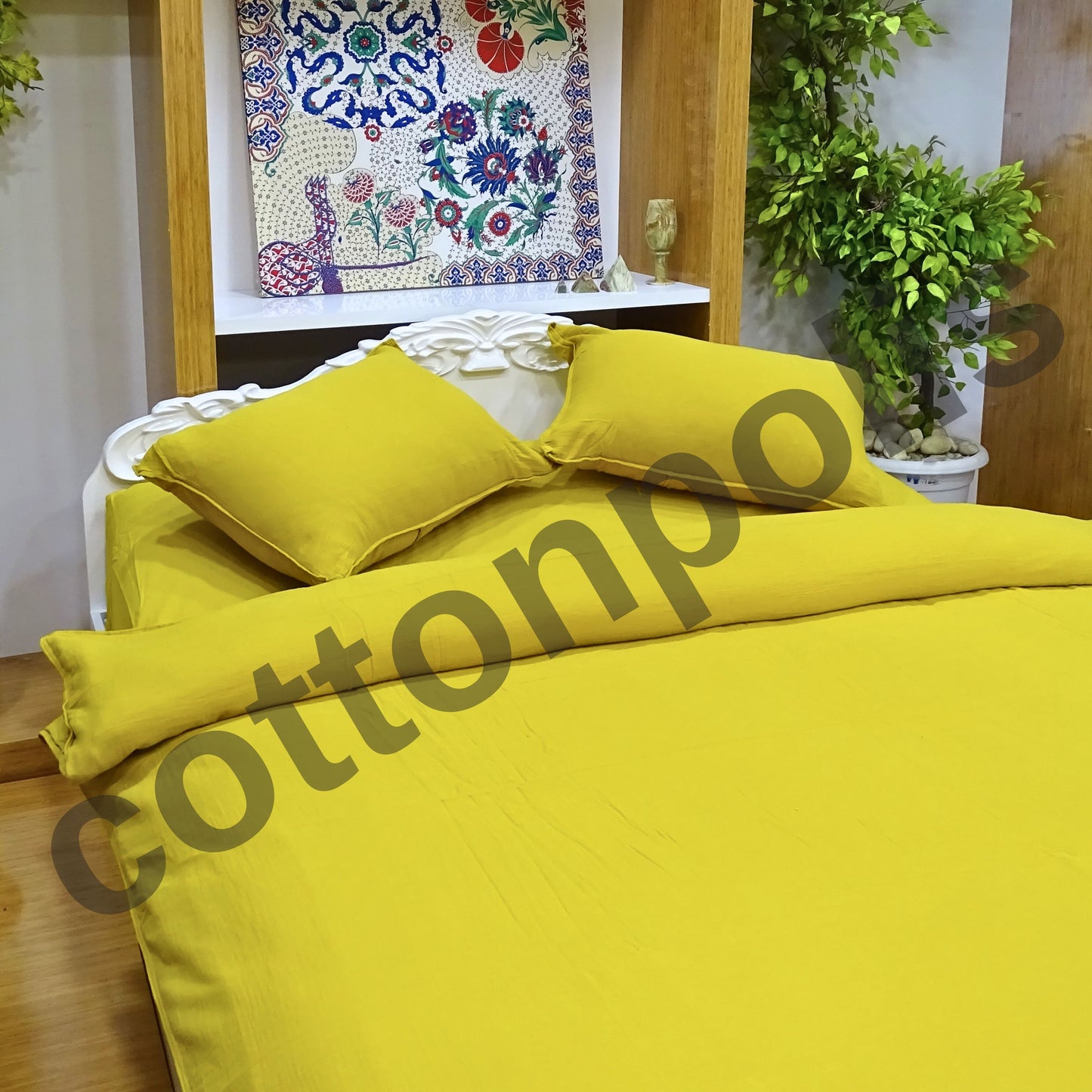 Wholesale Muslin Solid Color Duvet Cover and Sets, Organic 100% Turkish Cotton Bedding Sets by Cottonpolis