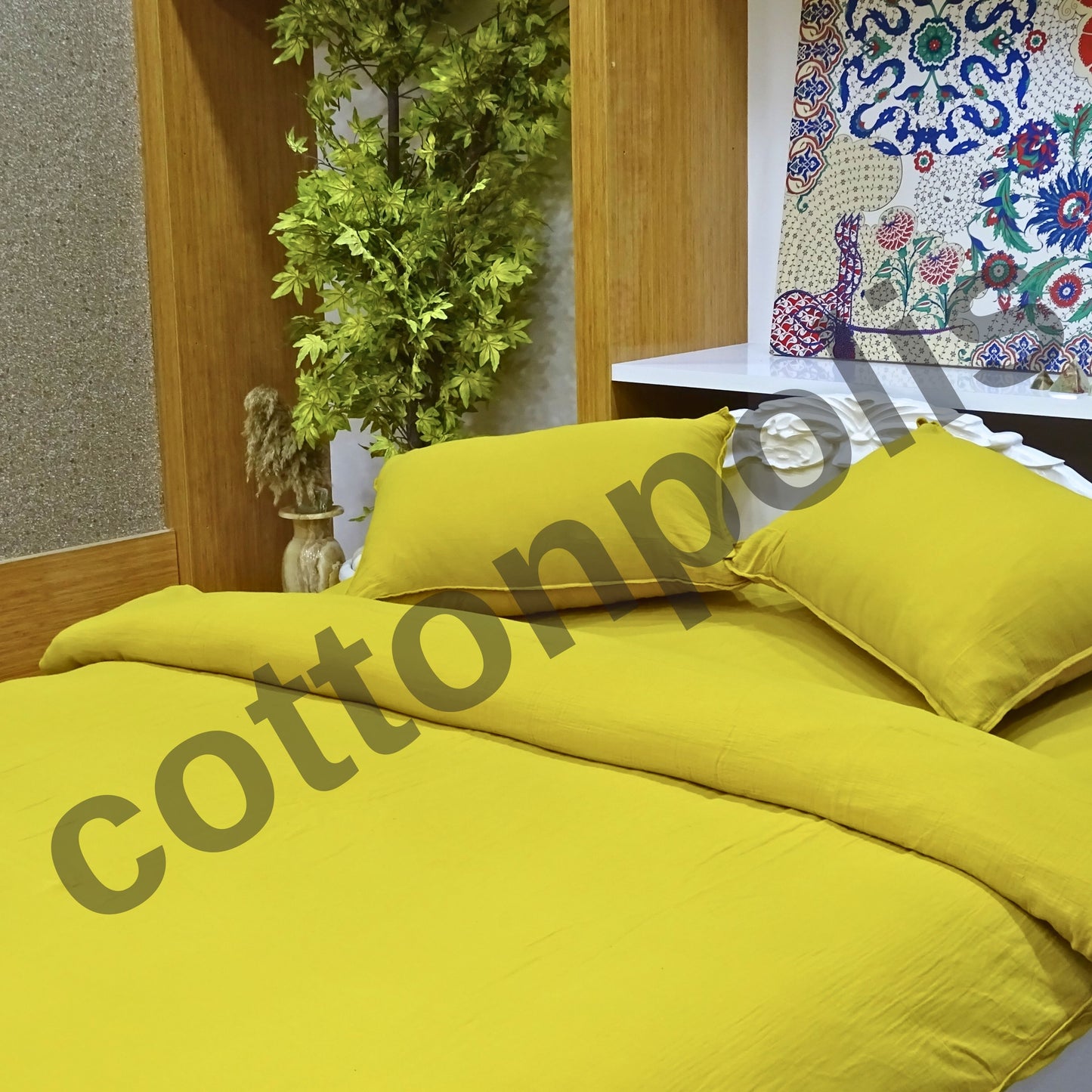 Wholesale Muslin Solid Color Duvet Cover and Sets, Organic 100% Turkish Cotton Bedding Sets by Cottonpolis