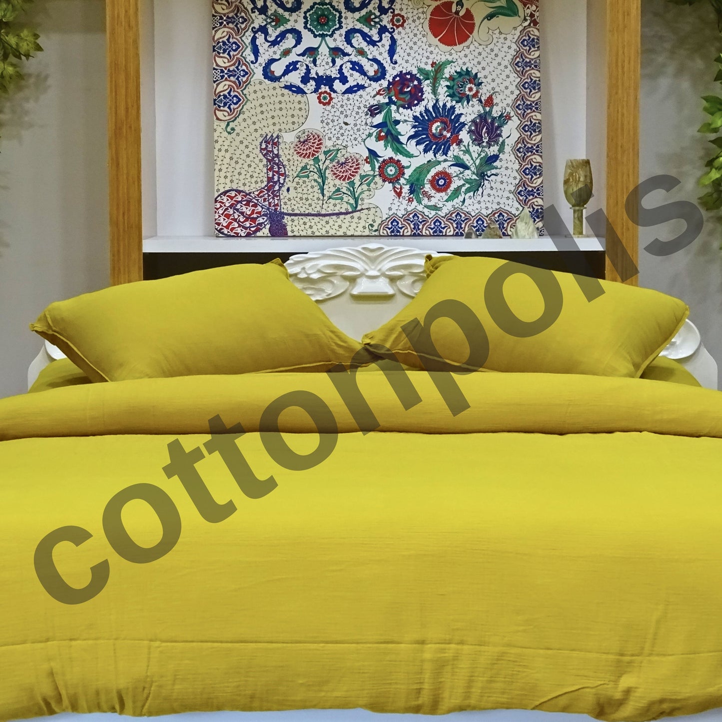 Wholesale Muslin Solid Color Duvet Cover and Sets, Organic 100% Turkish Cotton Bedding Sets by Cottonpolis