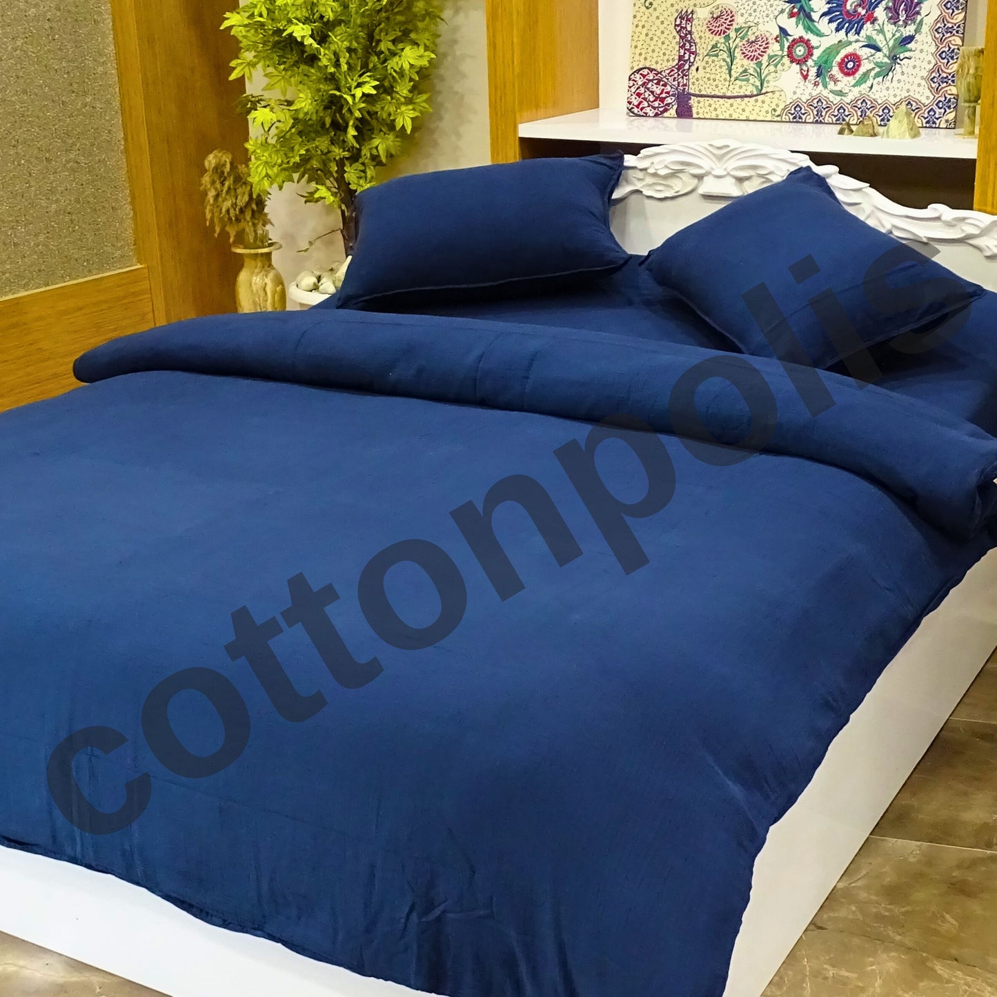 Wholesale Muslin Solid Color Duvet Cover and Sets, Organic 100% Turkish Cotton Bedding Sets by Cottonpolis