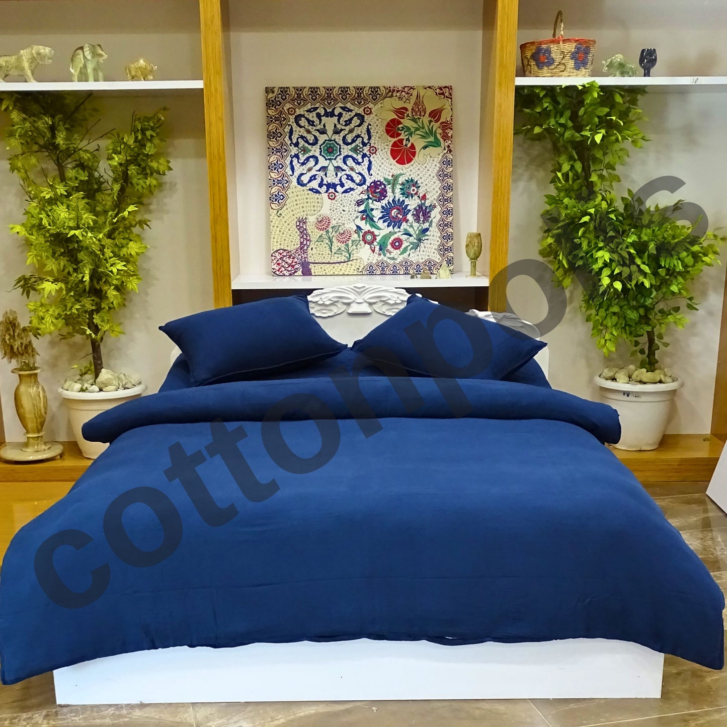 Wholesale Muslin Solid Color Duvet Cover and Sets, Organic 100% Turkish Cotton Bedding Sets by Cottonpolis