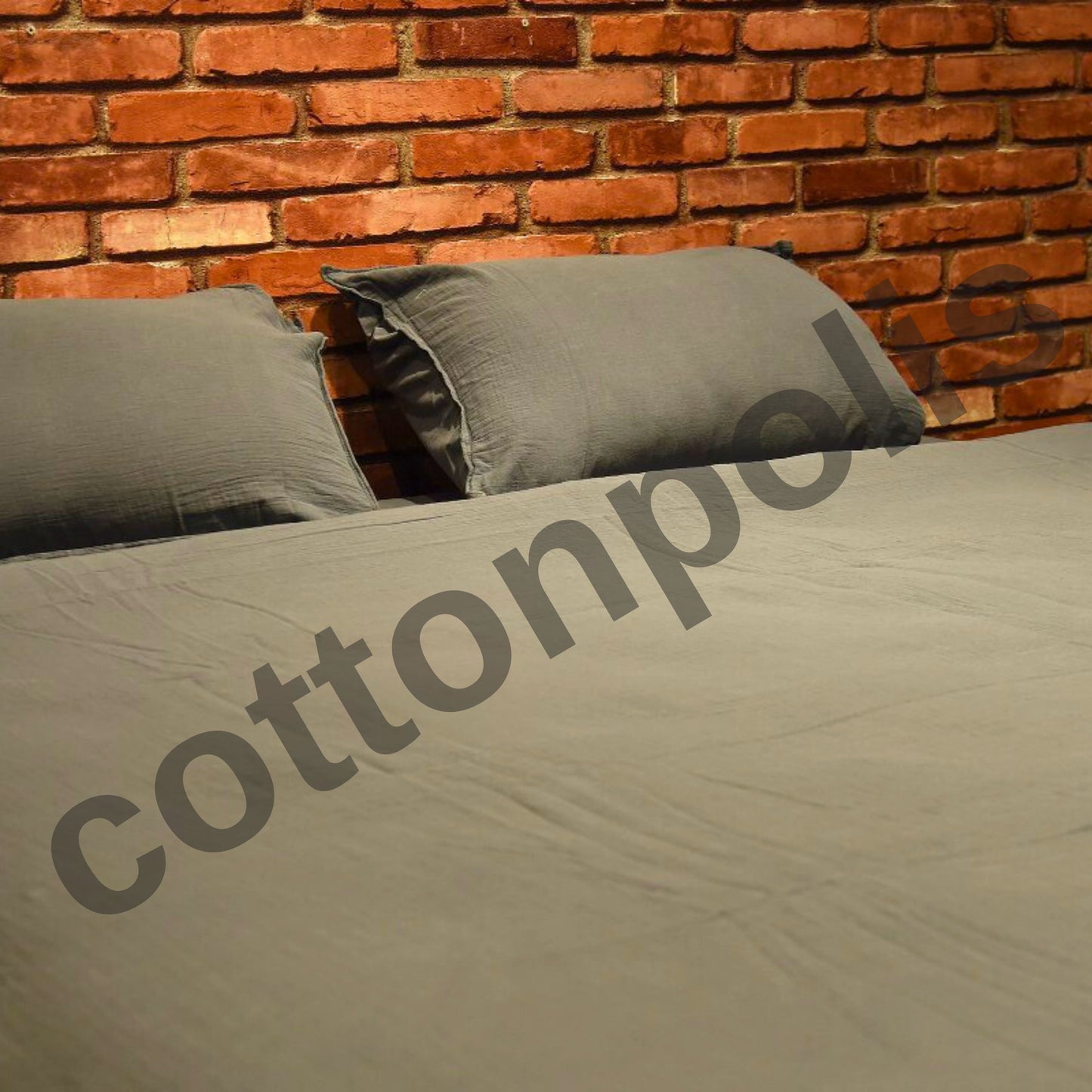 Wholesale Muslin Solid Color Duvet Cover and Sets, Organic 100% Turkish Cotton Bedding Sets by Cottonpolis
