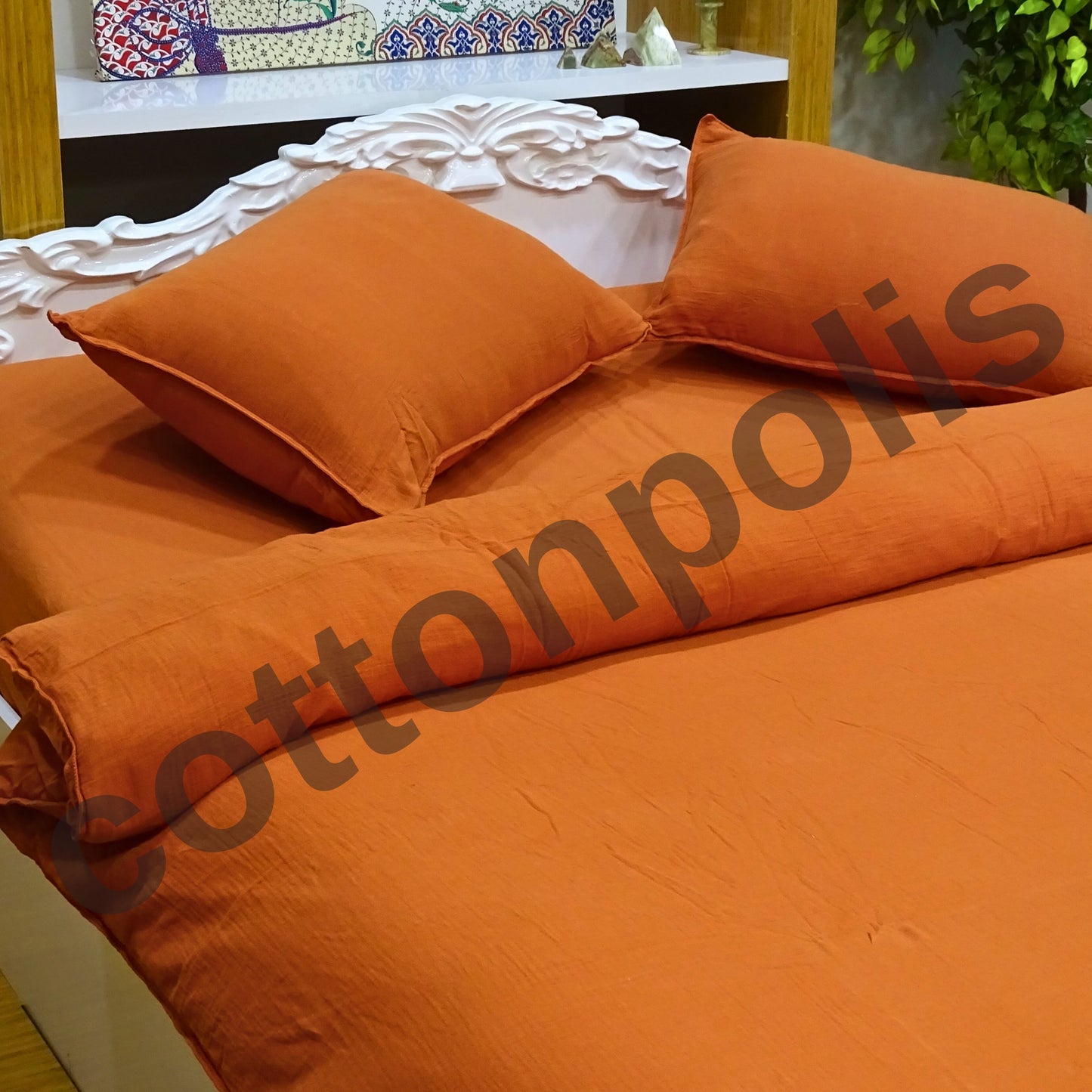 Wholesale Muslin Solid Color Duvet Cover and Sets, Organic 100% Turkish Cotton Bedding Sets by Cottonpolis