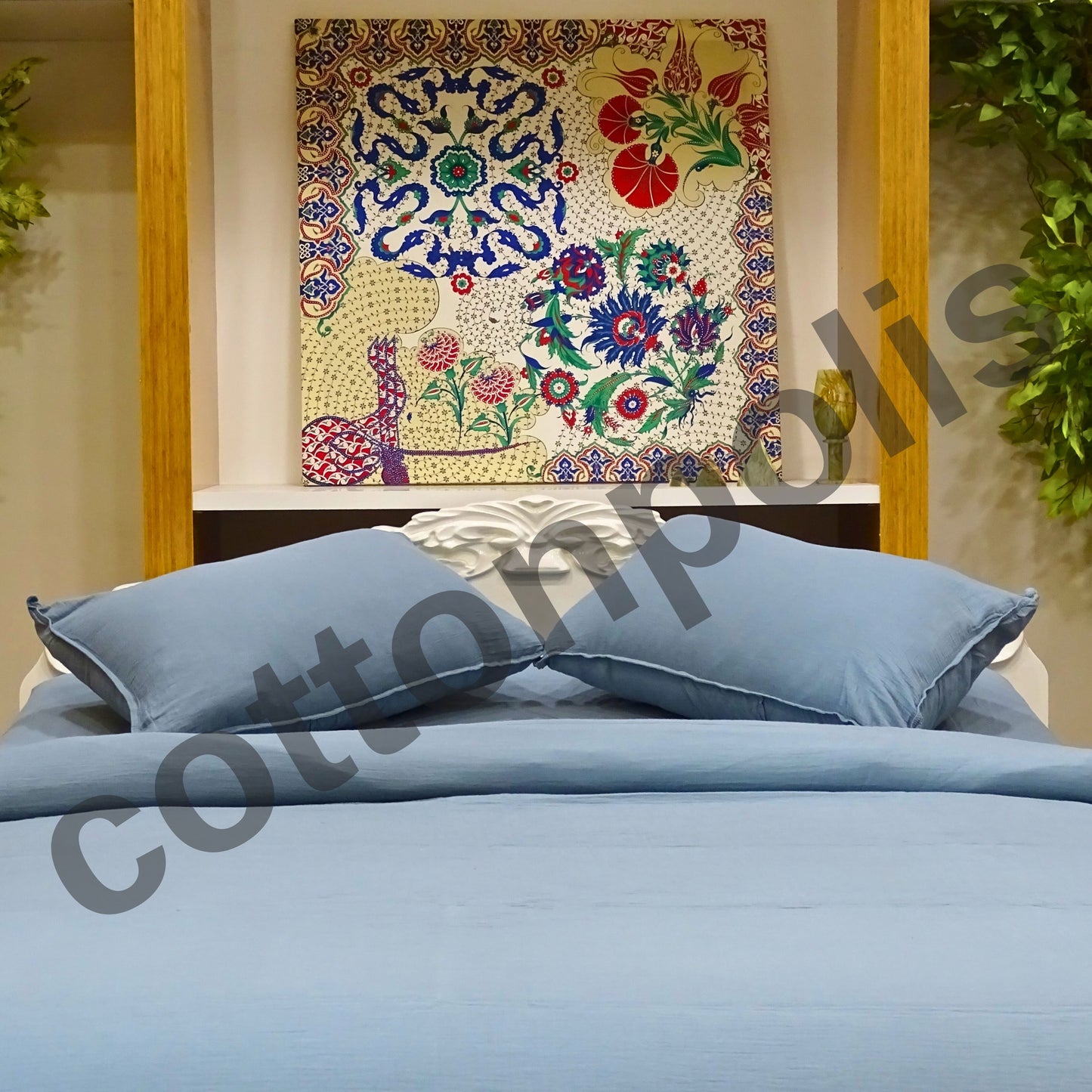 Wholesale Muslin Solid Color Duvet Cover and Sets, Organic 100% Turkish Cotton Bedding Sets by Cottonpolis