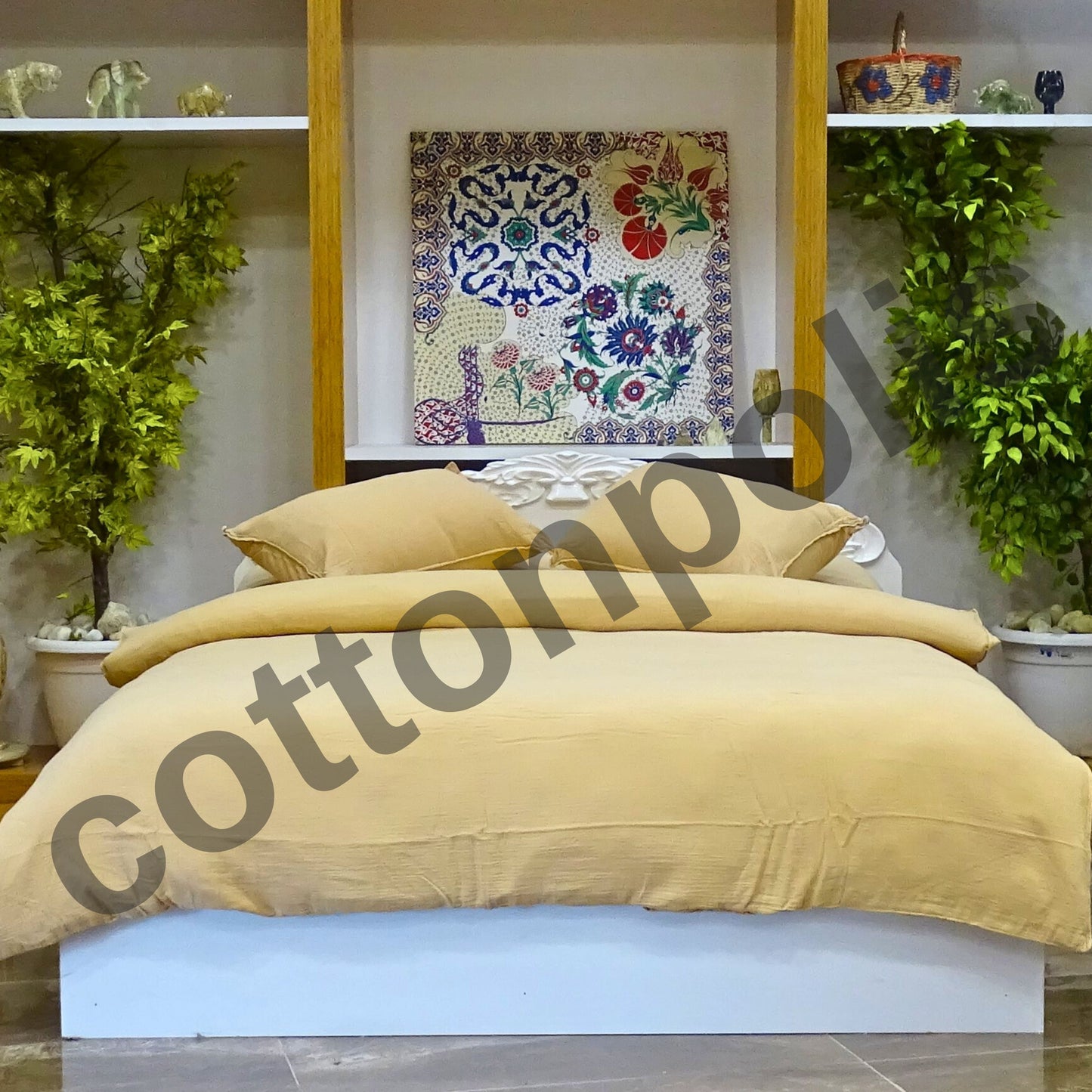 Wholesale Muslin Solid Color Duvet Cover and Sets, Organic 100% Turkish Cotton Bedding Sets by Cottonpolis
