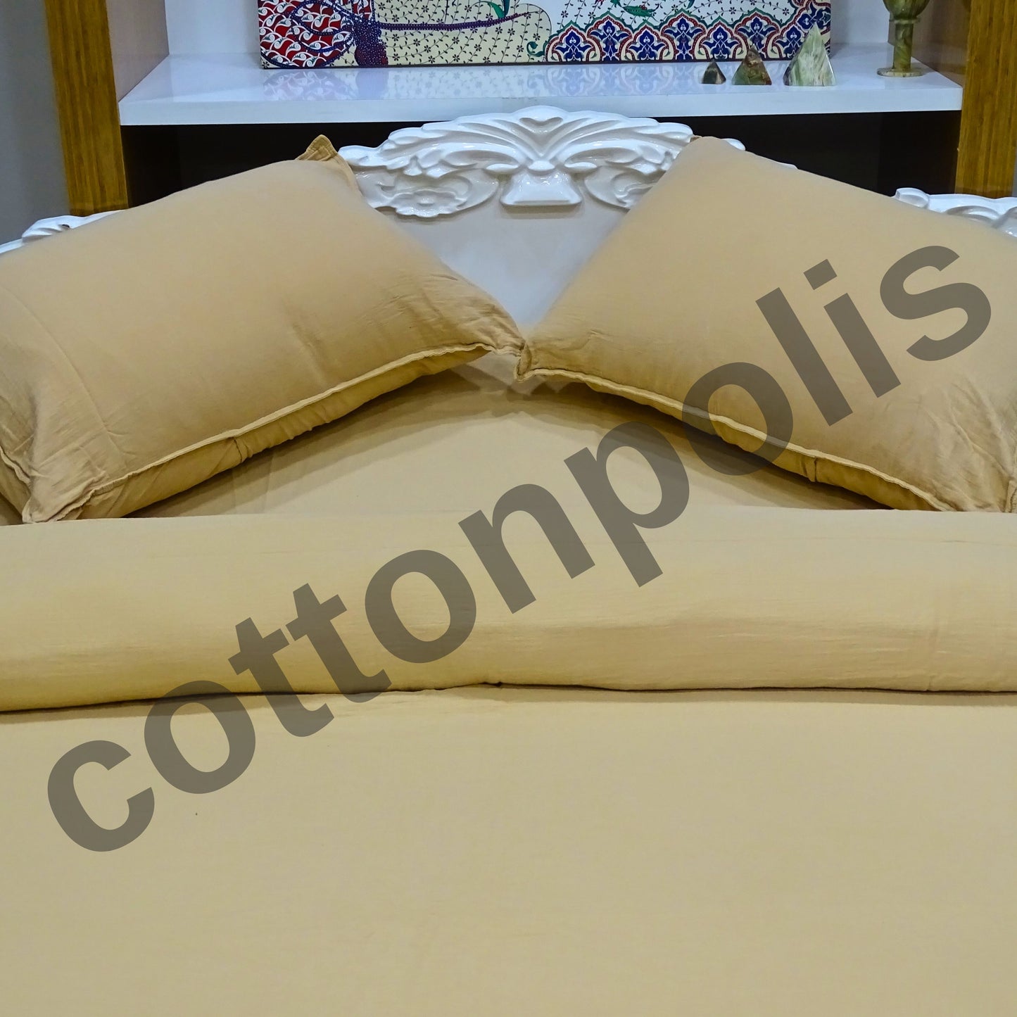 Wholesale Muslin Solid Color Duvet Cover and Sets, Organic 100% Turkish Cotton Bedding Sets by Cottonpolis