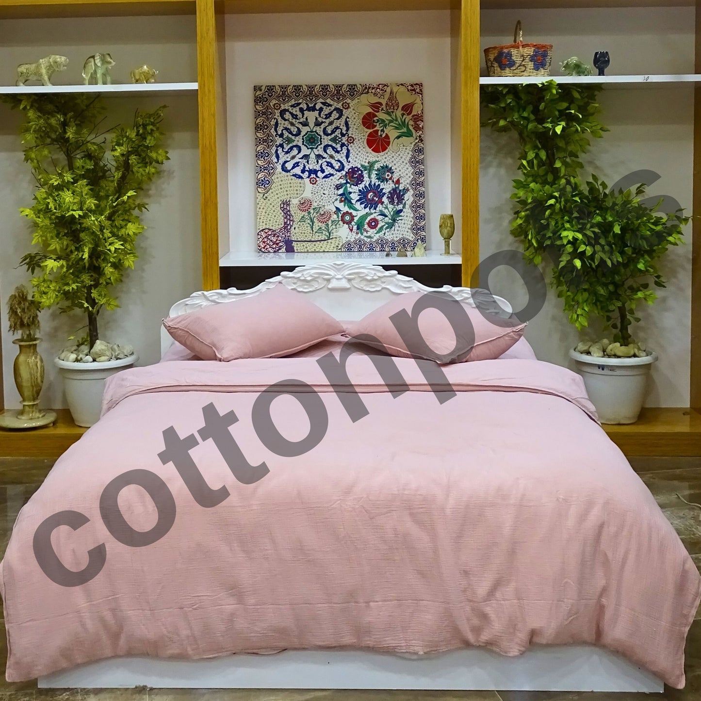 Wholesale Muslin Solid Color Duvet Cover and Sets, Organic 100% Turkish Cotton Bedding Sets by Cottonpolis