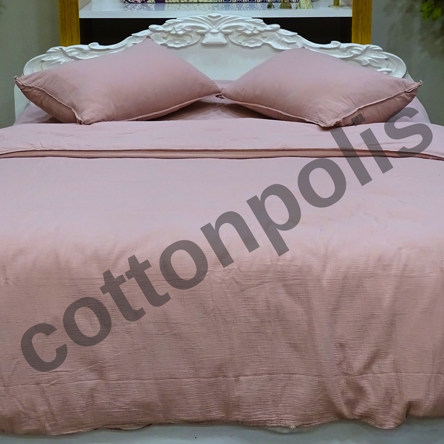 Wholesale Muslin Solid Color Duvet Cover and Sets, Organic 100% Turkish Cotton Bedding Sets by Cottonpolis