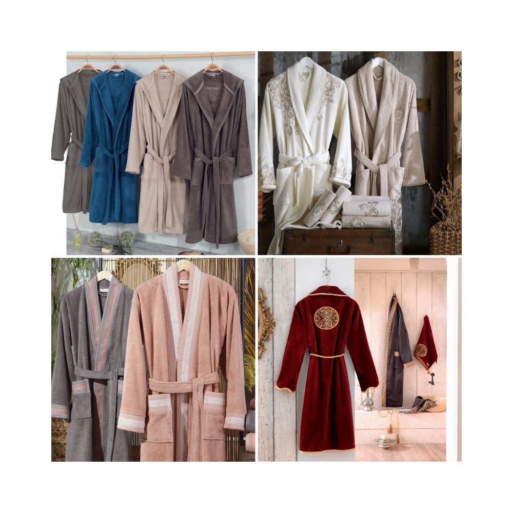 Enhance your apparel offerings with the comfort and luxury of Cottonpolis' wholesale robes and bathrobes. As a leading Turkish textile manufacturer, we offer a diverse collection of high-quality robes and bathrobes crafted from premium Turkish cotton, linen, and waffle weaves. Our robes are perfect for hotels, spas, and retailers seeking to provide their customers with a touch of elegance and comfort.
