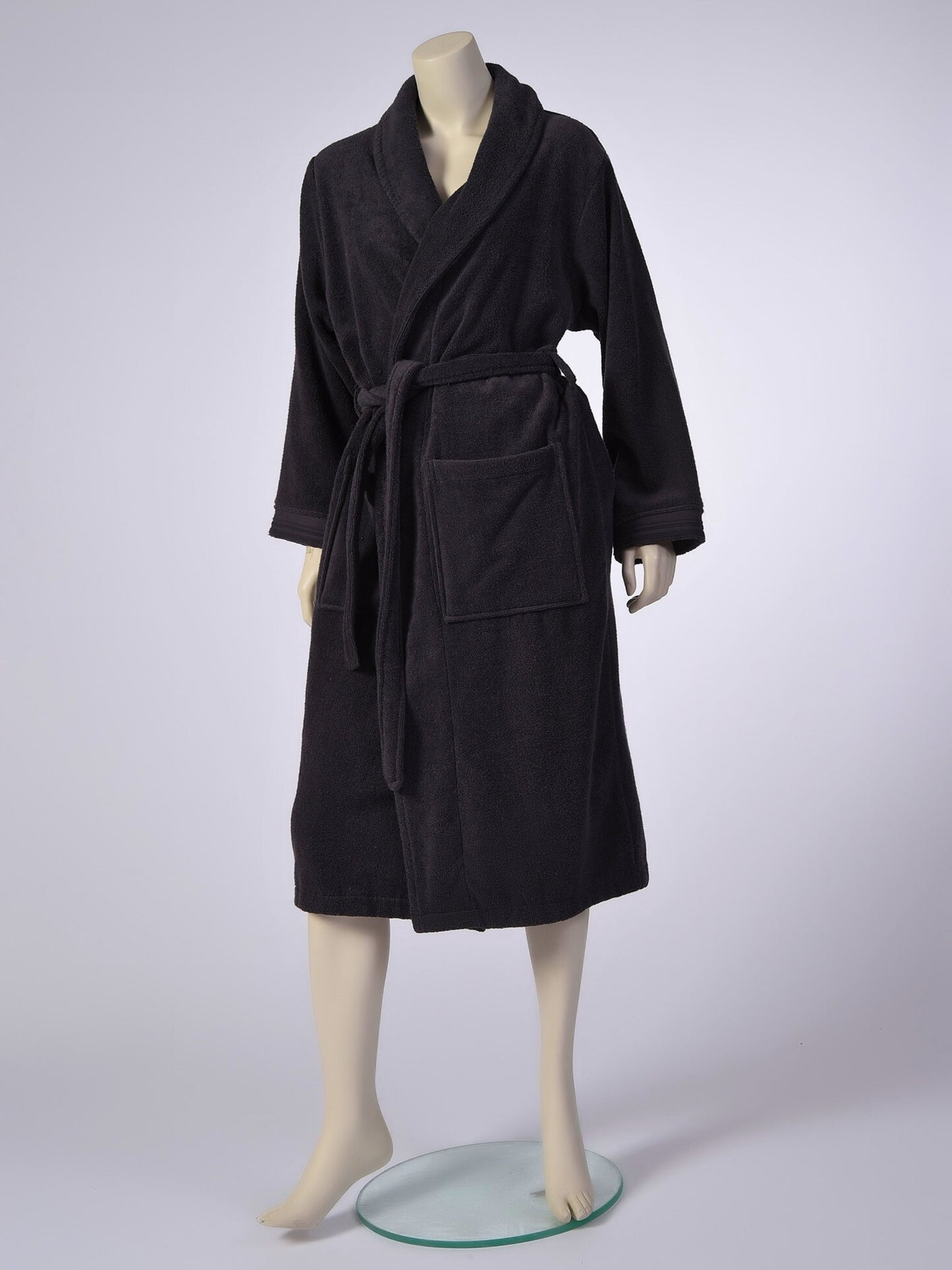 Wholesale Terry Cloth Robes Velvet Solid Color, Luxury Shawl Collar Bathrobes by Cottonpolis