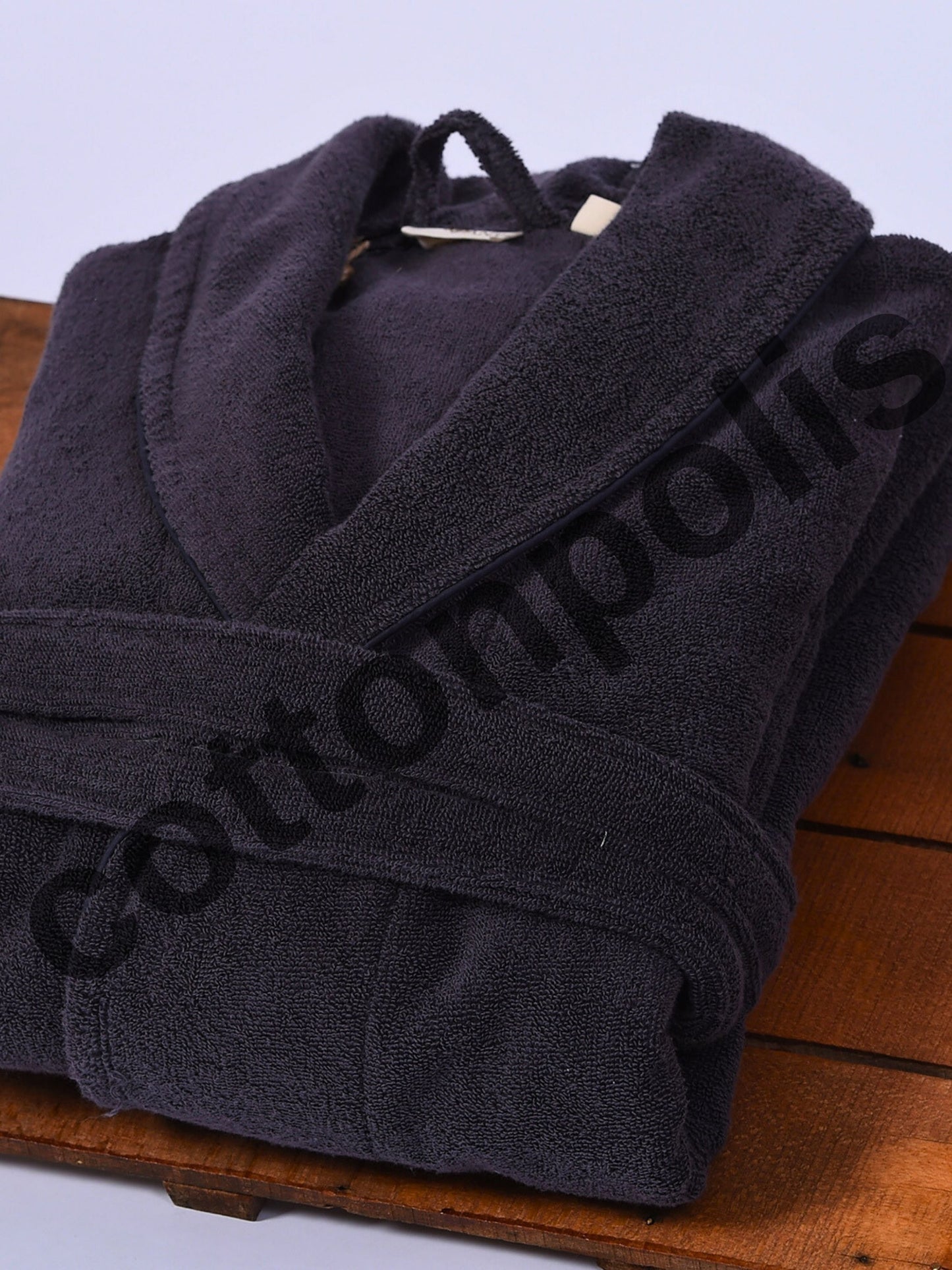 Wholesale Terry Cloth Robes Velvet Solid Color, Luxury Shawl Collar Bathrobes by Cottonpolis