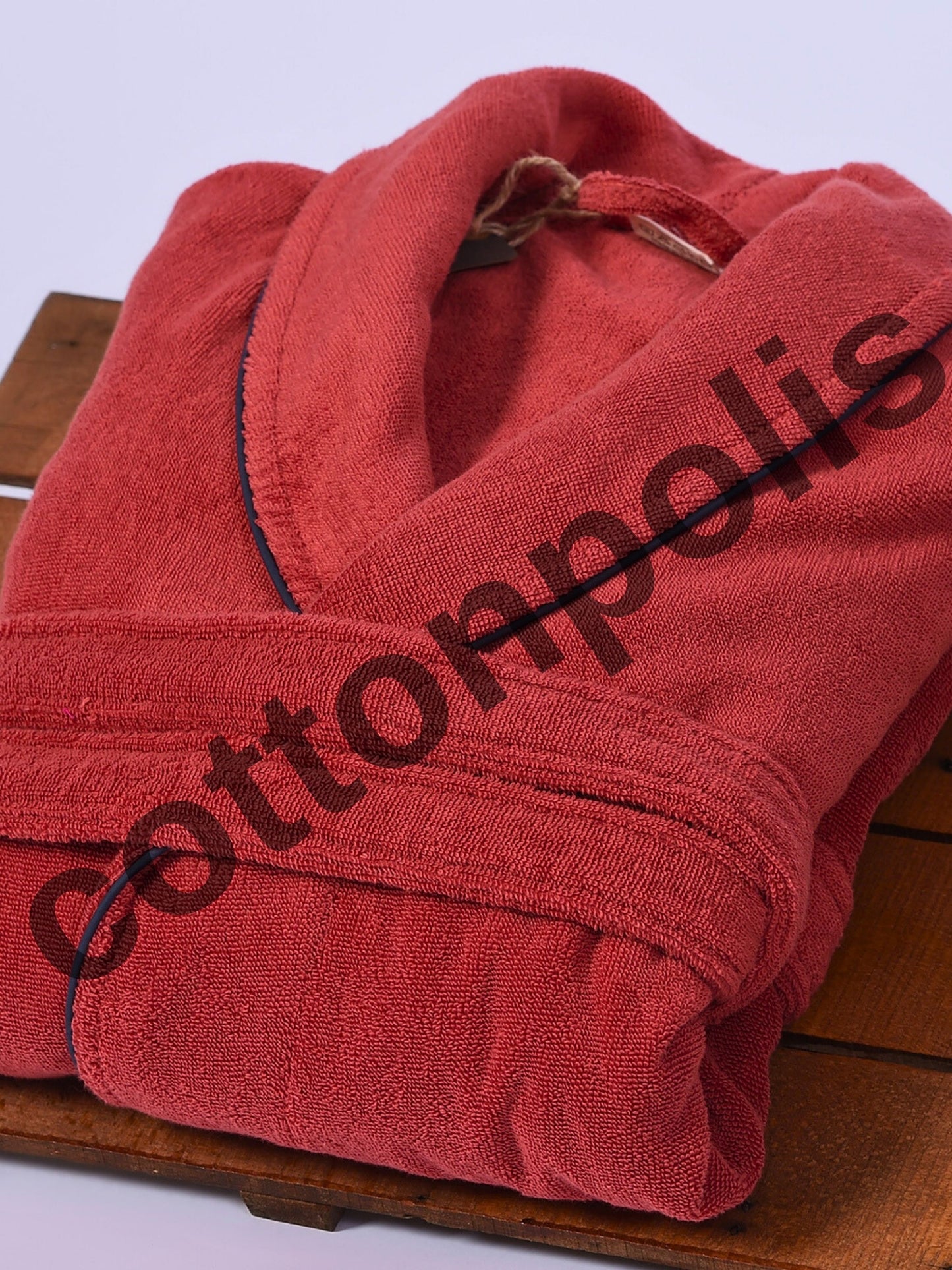 Wholesale Terry Cloth Robes Velvet Solid Color, Luxury Shawl Collar Bathrobes by Cottonpolis