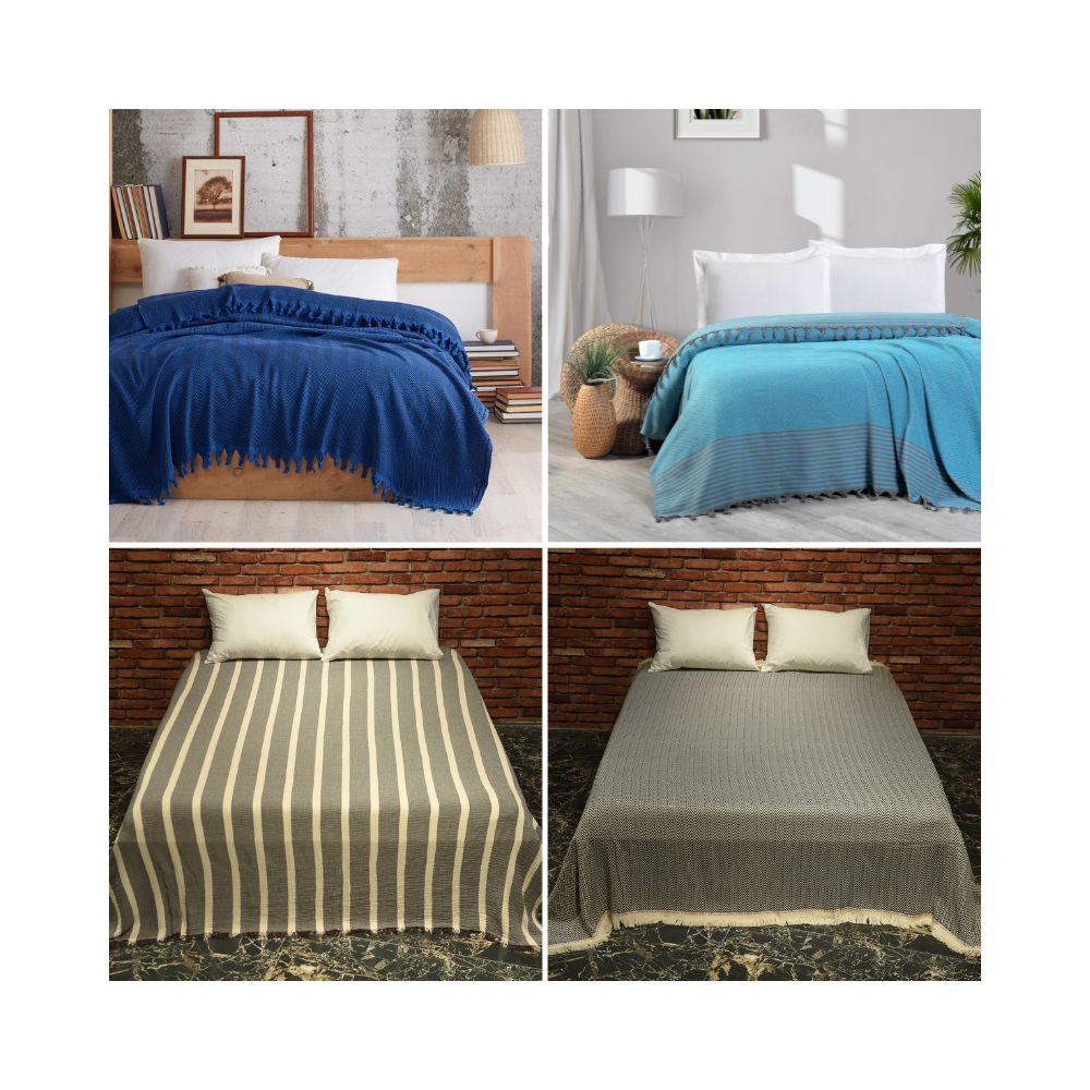 Wrap your customers in comfort and style with our collection of Wholesale Turkish Blankets. As a leading textile manufacturer in Denizli, Turkey, we offer a wide range of premium blankets crafted from high-quality materials like Turkish cotton, linen, and fleece. Our blankets are perfect for adding a touch of luxury to any home, hotel, or retail store.