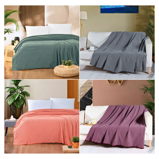 Wholesale Hasır Bedspread 100% Turkish Cotton Turkish Blankets by Cottonpolis