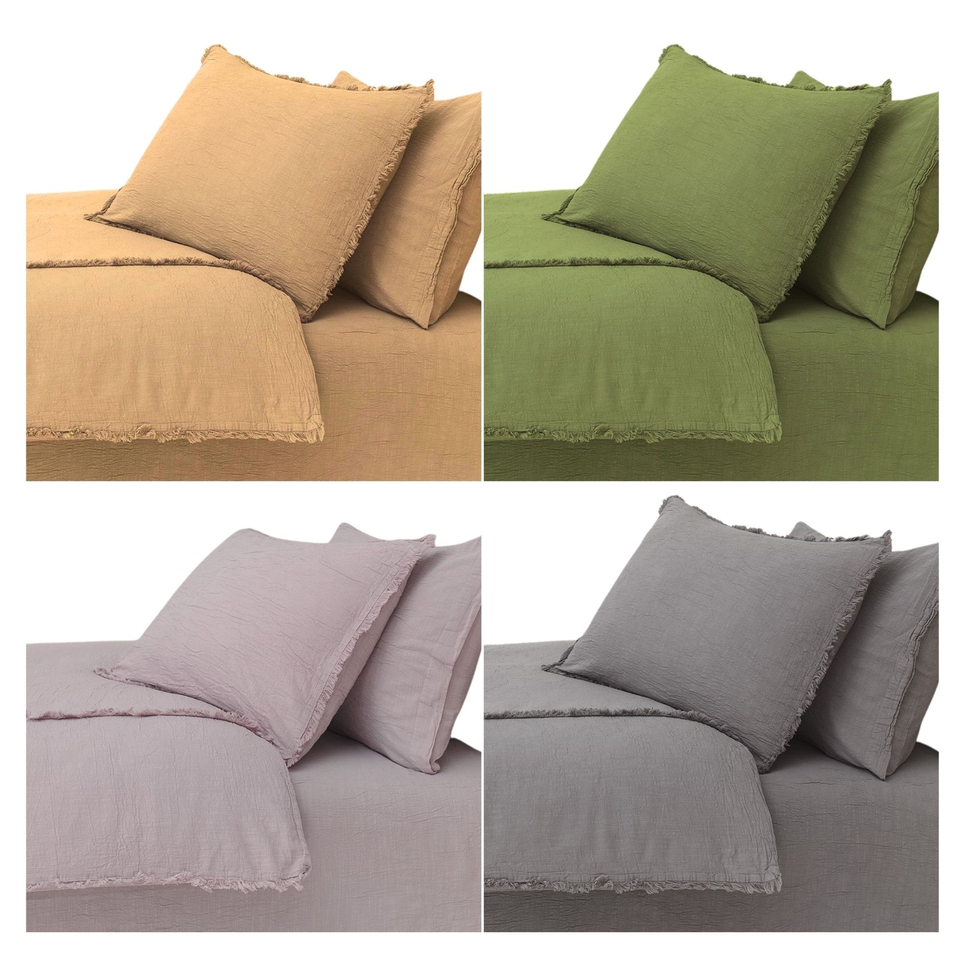 Wholesale Muslin with Fringed Duvet Cover and Sets, Organic 100% Turkish Cotton Bedding Sets by Cottonpolis