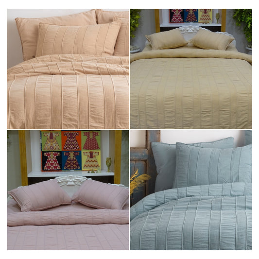 Wholesale Muslin Striped Duvet Cover and Sets, Organic 100% Turkish Cotton Bedding Sets by Cottonpolis