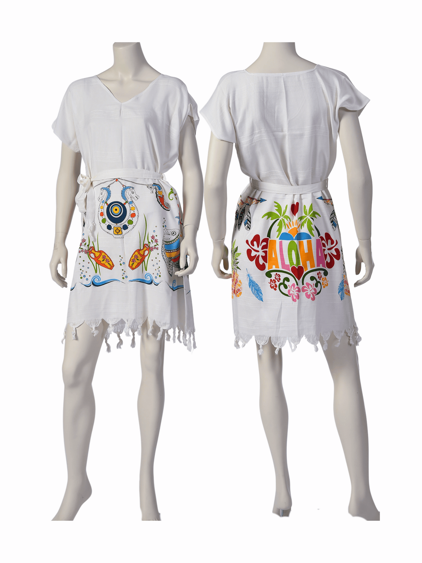 Wholesale Printed Bamboo Muslin Beach Dress and Pareo Wide Range of Patterns Available by Cottonpolis