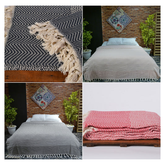 Wholesale Turkish Blankets Diamond-Big Bedspreads 100% Cotton by Cottonpolis