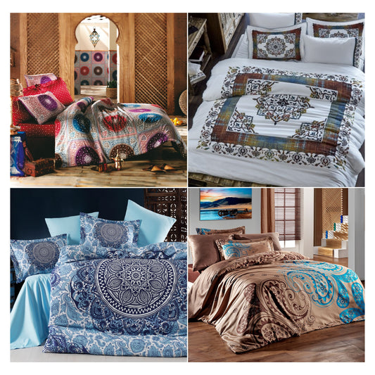 Wholesale Duvet Covers & Sets Traditional Motif Series, 100% Turkish Cotton Bedding Sets by Cottonpolis