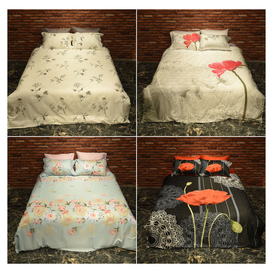Wholesale Flowering Patterned Duvet Cover and Sets Premium Series, 100% Turkish Cotton Bedding Sets by Cottonpolis