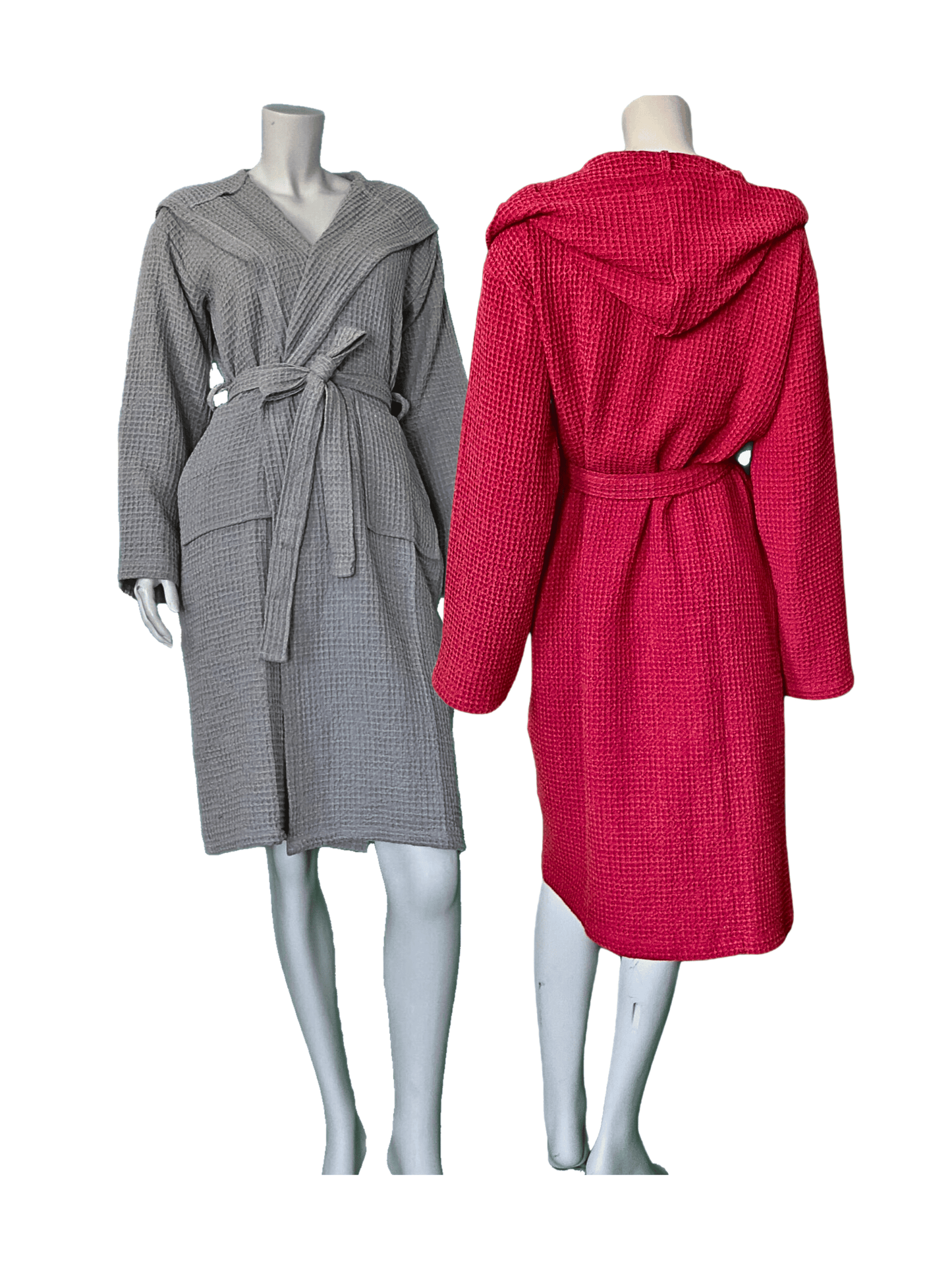 Wholesale Waffle Robes Hooded 100% Turkish Cotton Waffle Bathrobes by Cottonpolis