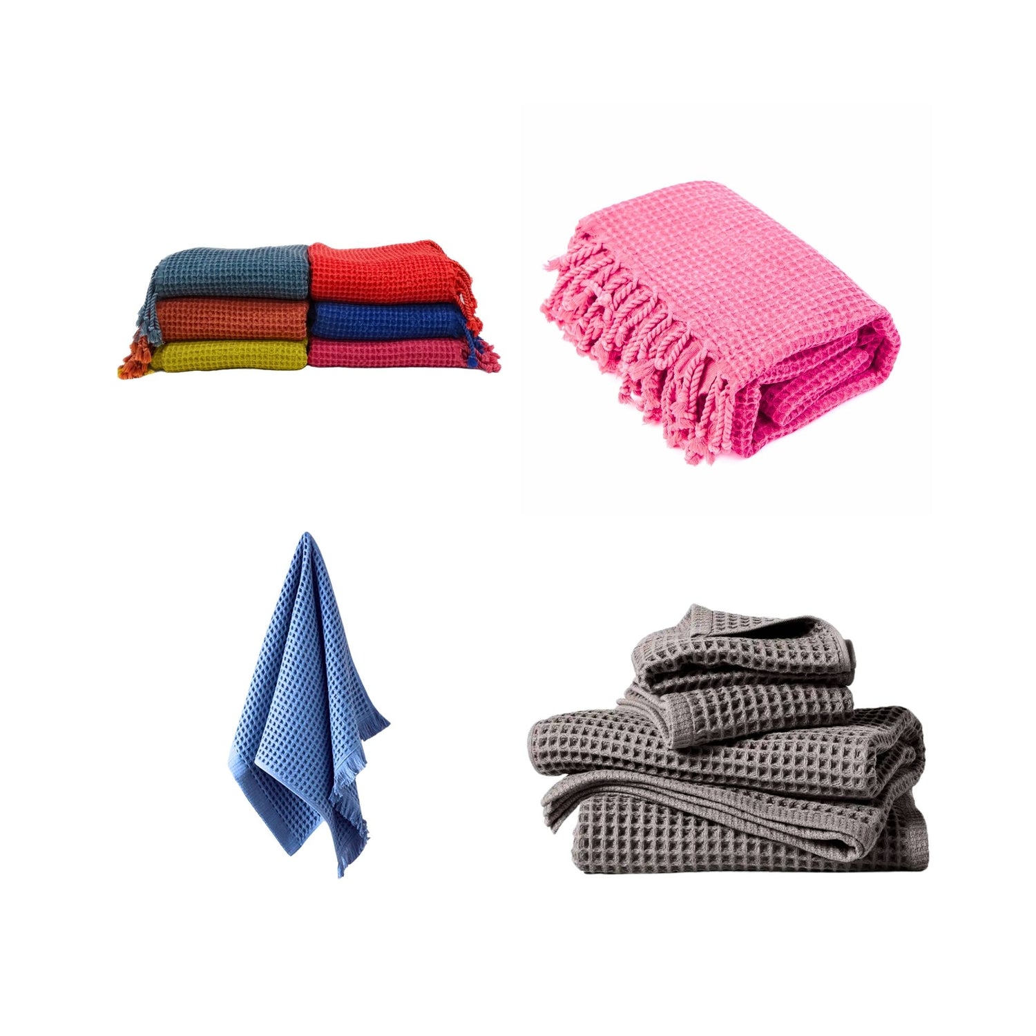 Enhance your bath linen collection with the luxurious texture and absorbency of Cottonpolis' wholesale waffle towels and sets. Crafted from premium Turkish cotton, our waffle towels offer a spa-like experience with their unique weave and gentle touch. Perfect for hotels, spas, and retailers seeking to provide their customers with a touch of elegance and comfort.