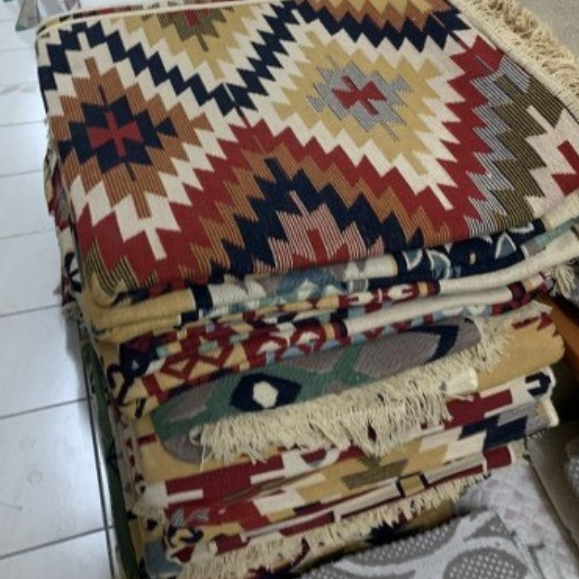 ⚡ Super Deal Liquidation Pallets Turkish Kilim Rugs Sold by BULK! 1st Quality, Mix Design, 3 Sizes-2