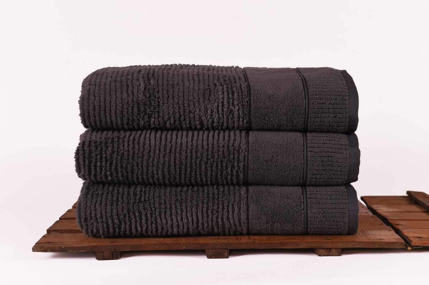 Turkish Towels Black Striped, 600 Gsm, Wholesale by Cottonpolis-41