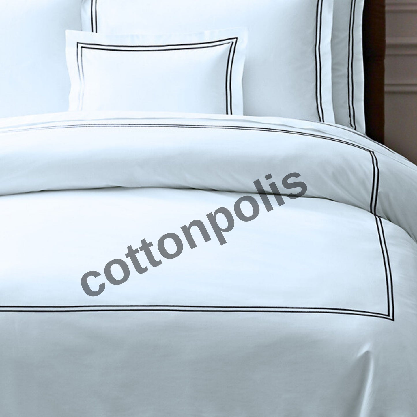 Wholesale 1000 TC Series Duvet Covers & Sets Striped Design, Organic 100% Turkish Cotton Bedding Sets by Cottonpolis