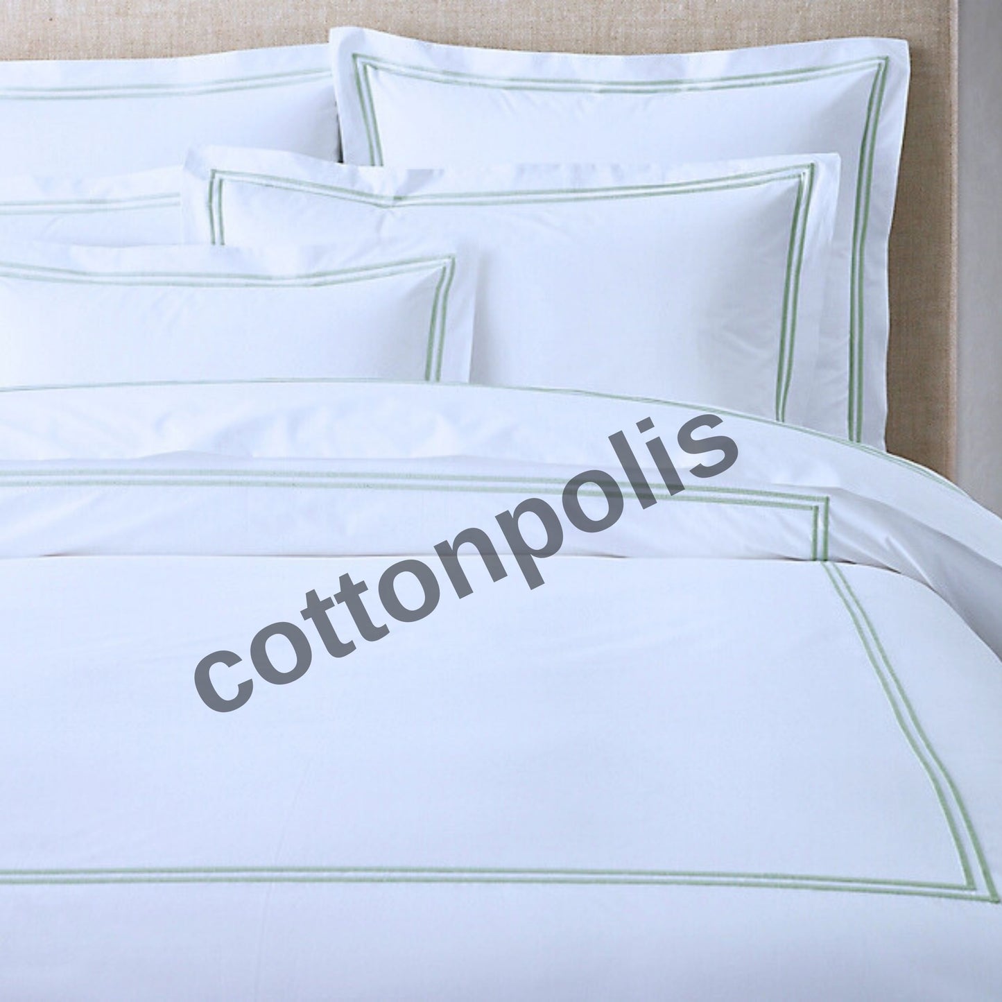 Wholesale 1000 TC Series Duvet Covers & Sets Striped Design, Organic 100% Turkish Cotton Bedding Sets by Cottonpolis