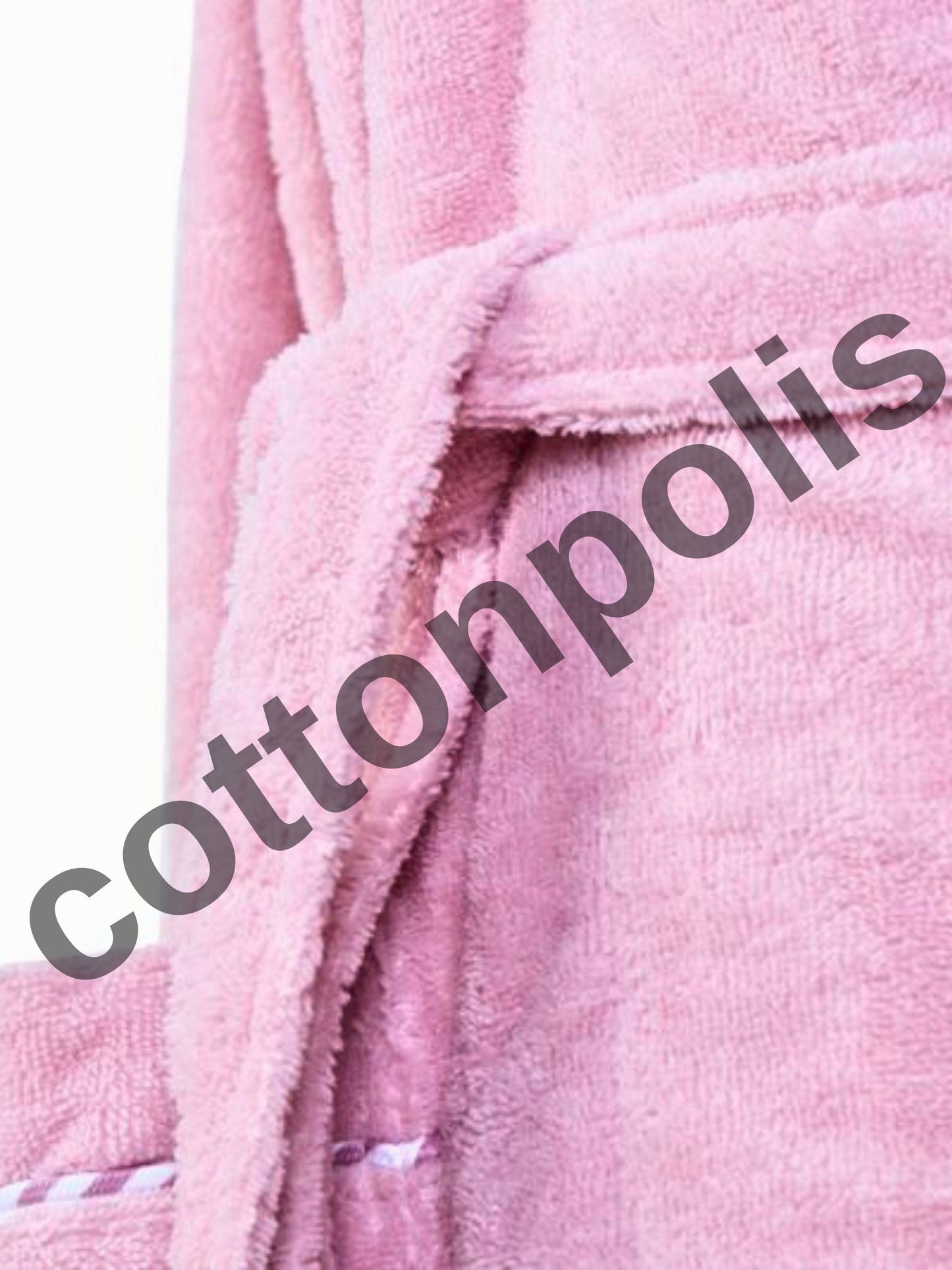 Wholesale Cheap Velvet Terry Cloth Robes with Hooded 100% Turkish Cotton Bathrobes by Cottonpolis