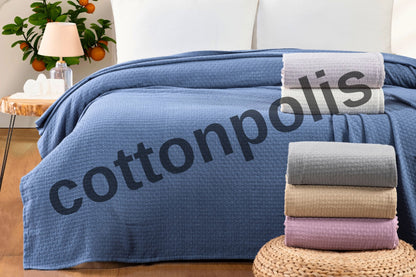 Wholesale Dama Bedspread 100% Turkish Cotton Turkish Blankets by Cottonpolis