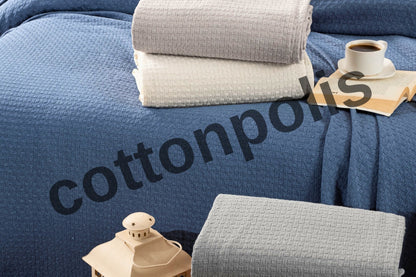 Wholesale Dama Bedspread 100% Turkish Cotton Turkish Blankets by Cottonpolis