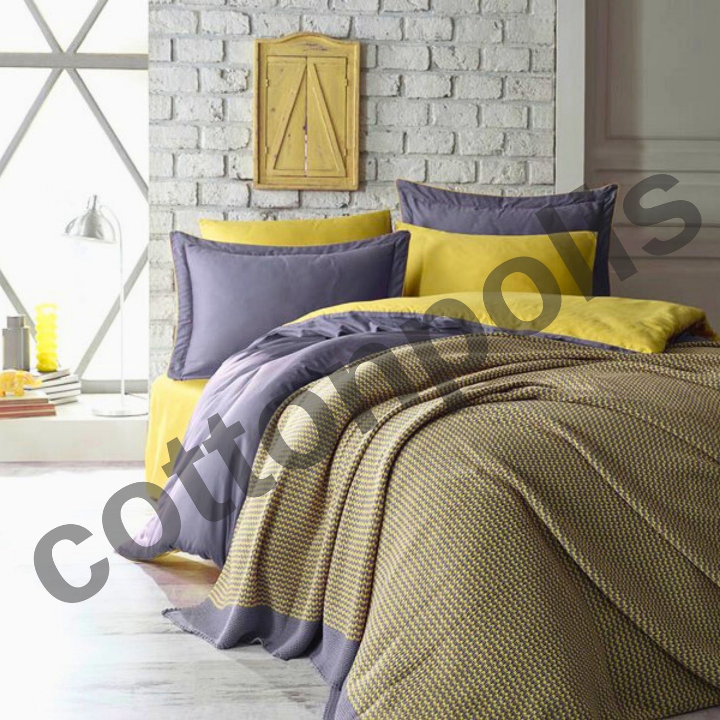 Wholesale Double-Sided Duvet Cover and Sets, Organic 100% Turkish Cotton Bedding Sets by Cottonpolis