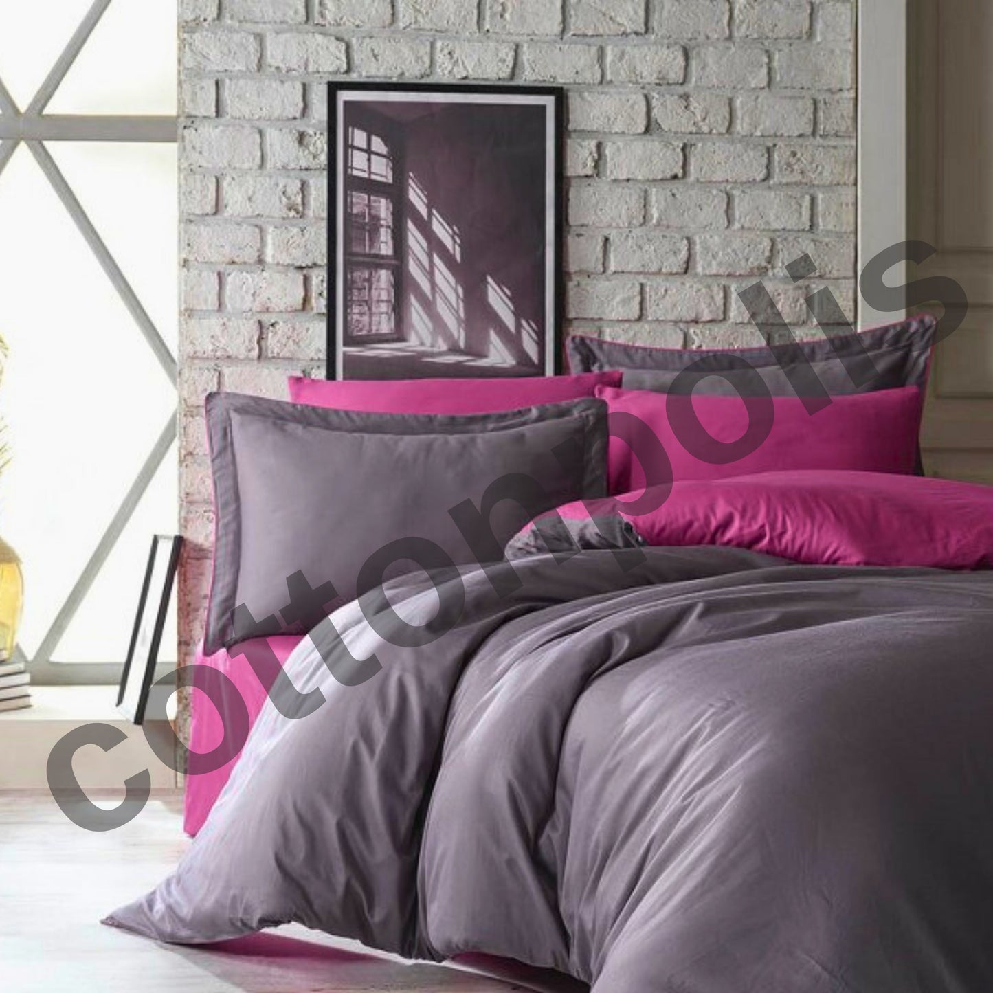 Wholesale Double-Sided Duvet Cover and Sets, Organic 100% Turkish Cotton Bedding Sets by Cottonpolis