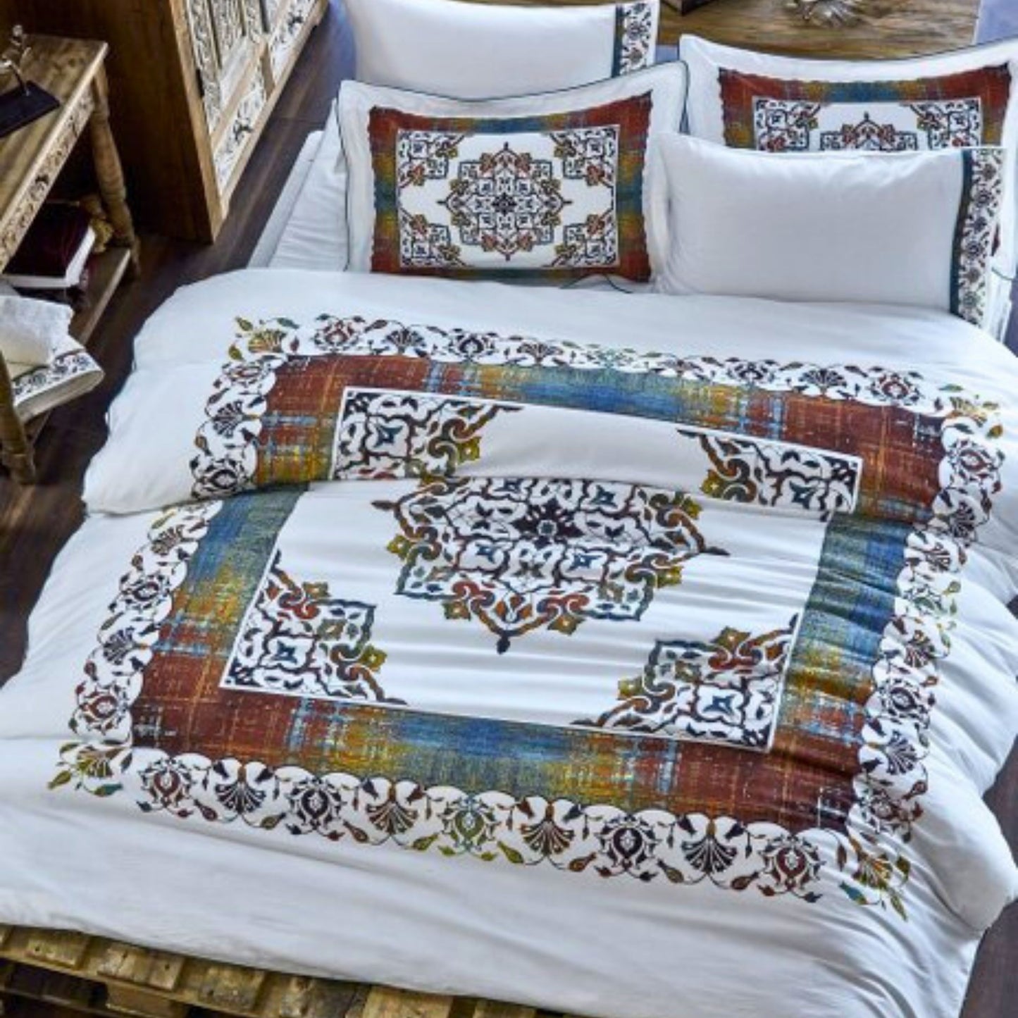 Wholesale Duvet Covers & Sets Traditional Motif Series, 100% Turkish Cotton Bedding Sets by Cottonpolis