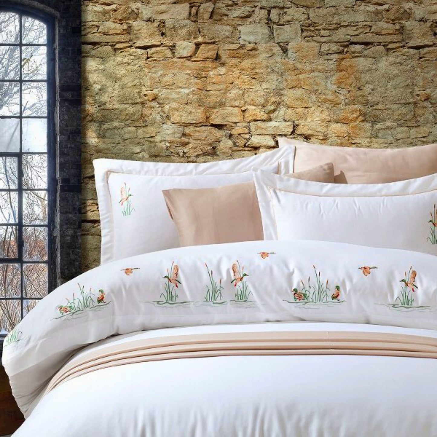 Wholesale Embroidered Series Duvet Cover and Sets Luxury, Organic 100% Turkish Cotton Bedding Sets by Cottonpolis