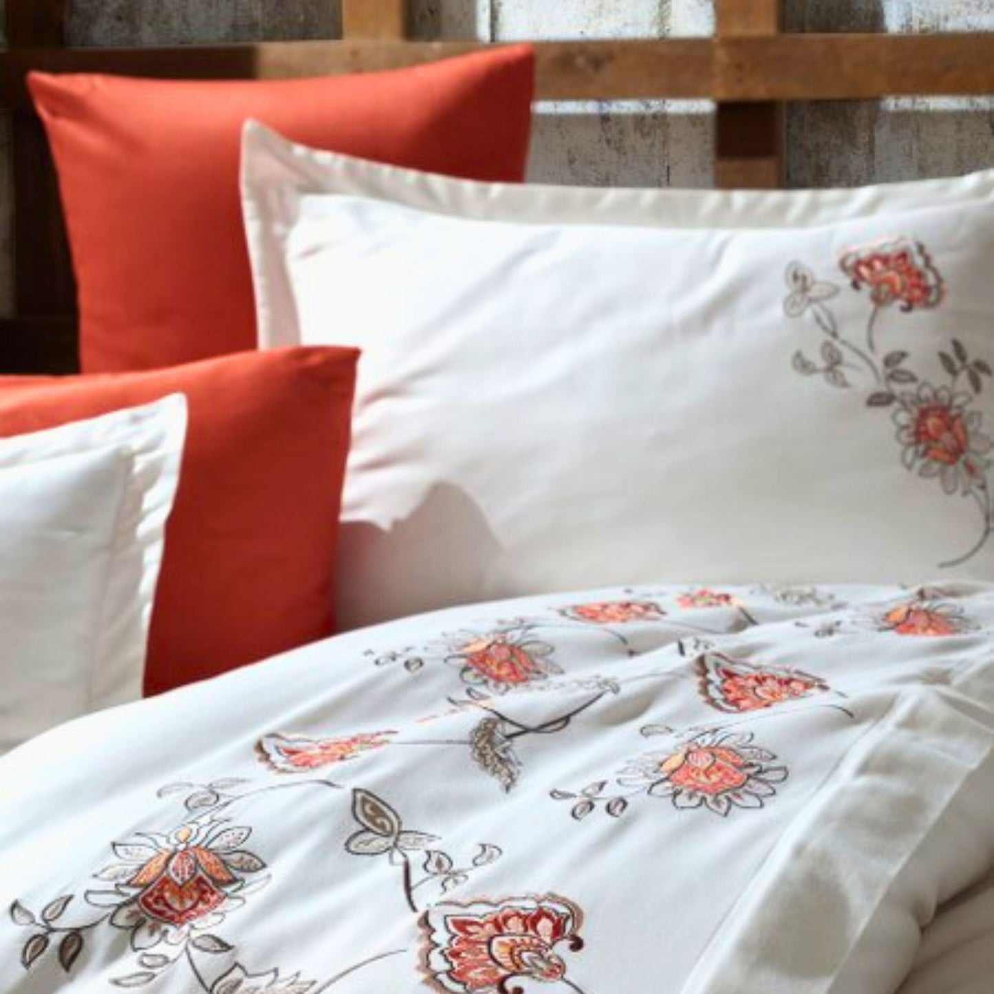 Wholesale Embroidered Series Duvet Cover and Sets Luxury, Organic 100% Turkish Cotton Bedding Sets by Cottonpolis