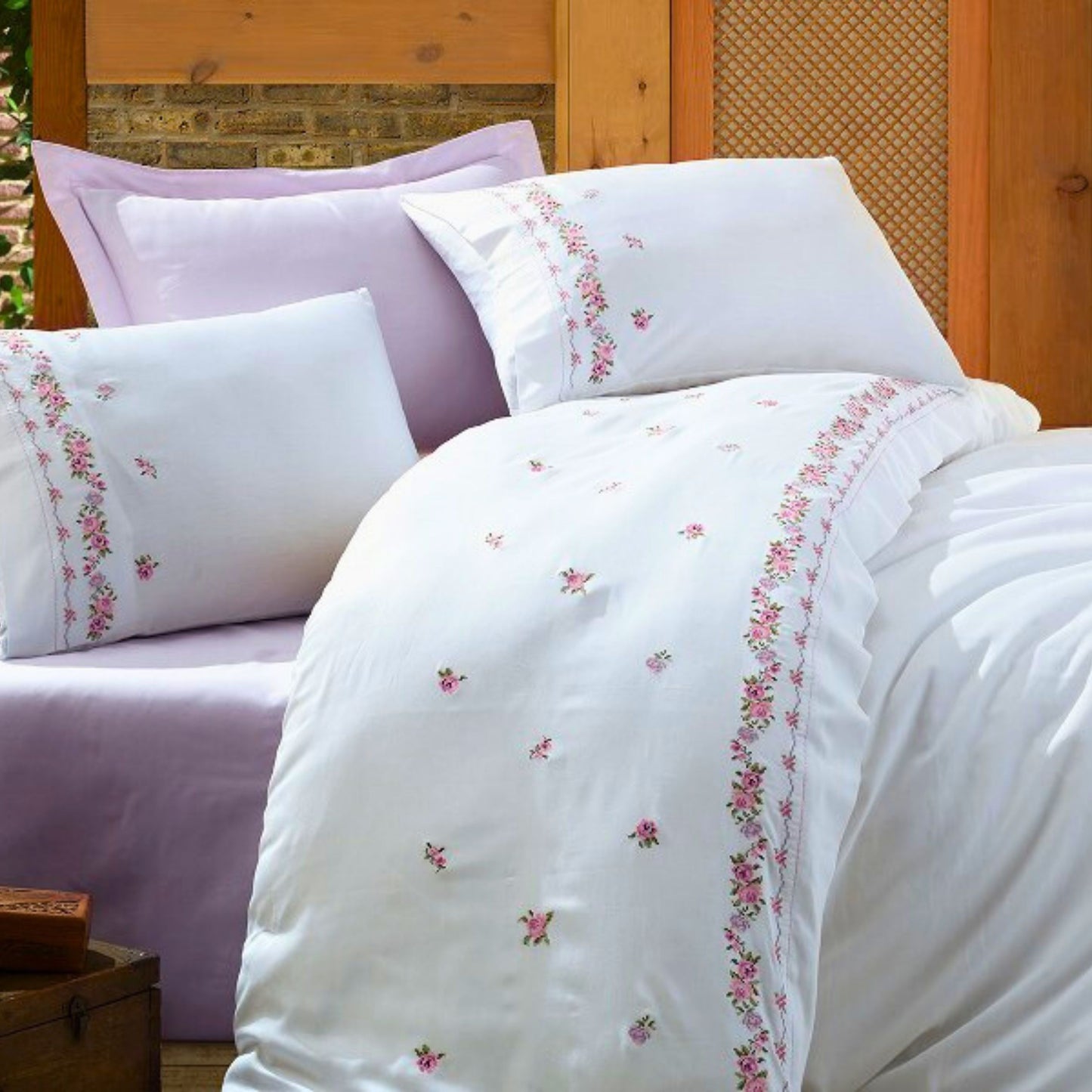 Wholesale Embroidered Series Duvet Cover and Sets Luxury, Organic 100% Turkish Cotton Bedding Sets by Cottonpolis