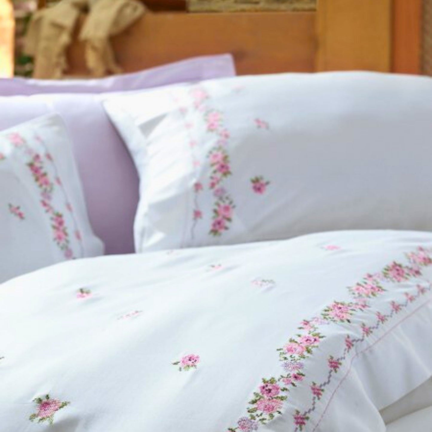 Wholesale Embroidered Series Duvet Cover and Sets Luxury, Organic 100% Turkish Cotton Bedding Sets by Cottonpolis