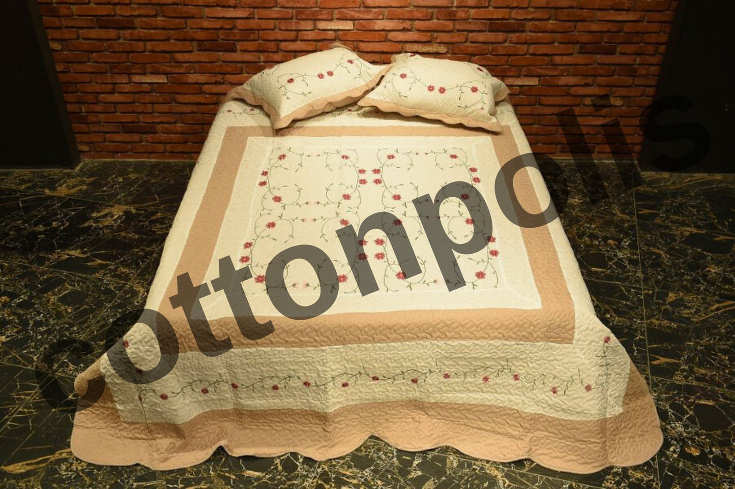 Wholesale Floral Bedspreads and Sets Multipurpose Turkish Cotton Blankets by Cottonpolis