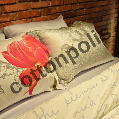 Wholesale Flowering Patterned Duvet Cover and Sets Premium Series, 100% Turkish Cotton Bedding Sets by Cottonpolis