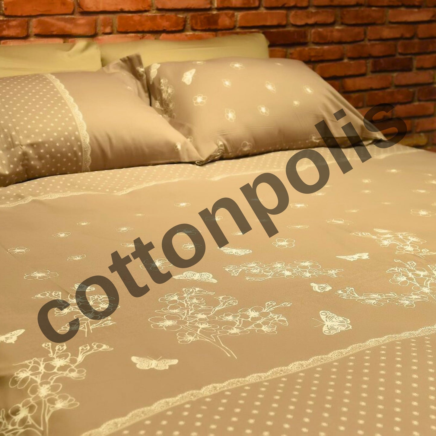 Wholesale Flowering Patterned Duvet Cover and Sets Premium Series, 100% Turkish Cotton Bedding Sets by Cottonpolis