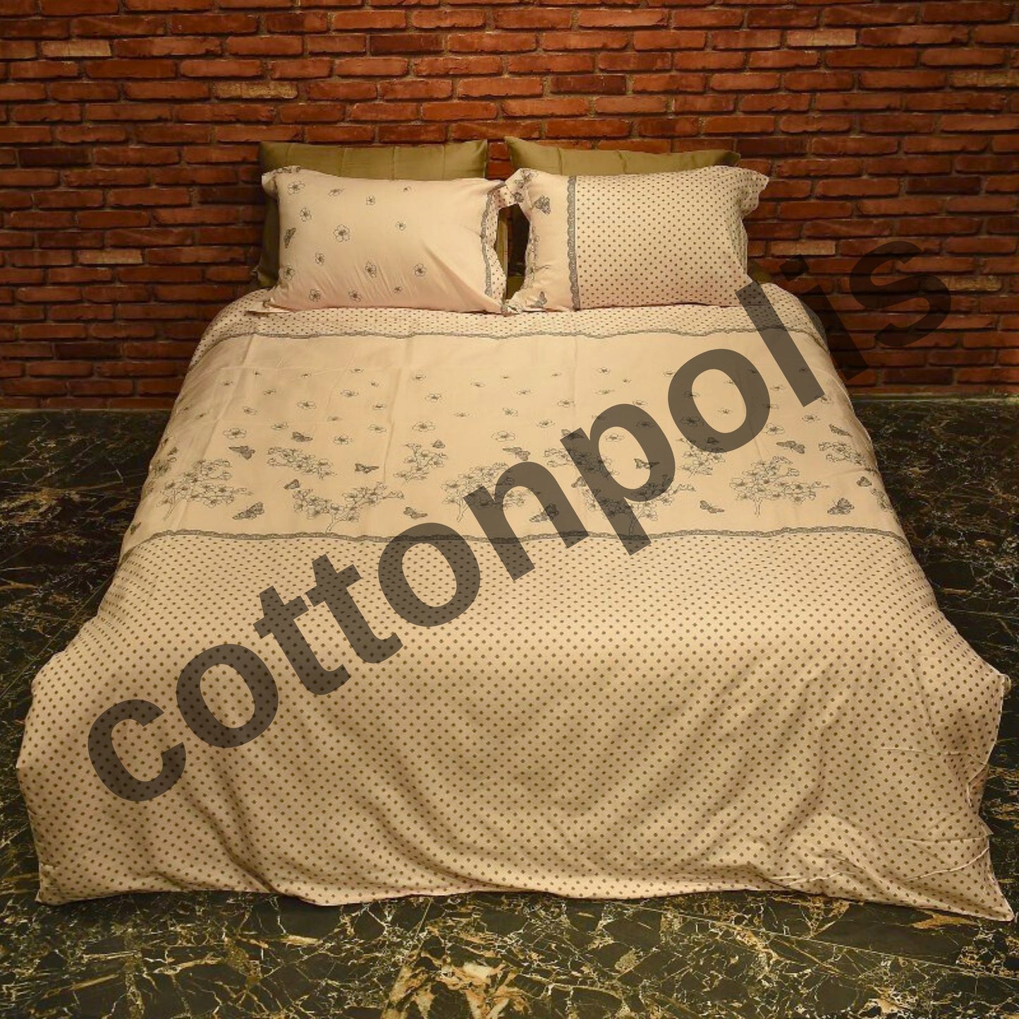 Wholesale Flowering Patterned Duvet Cover and Sets Premium Series, 100% Turkish Cotton Bedding Sets by Cottonpolis