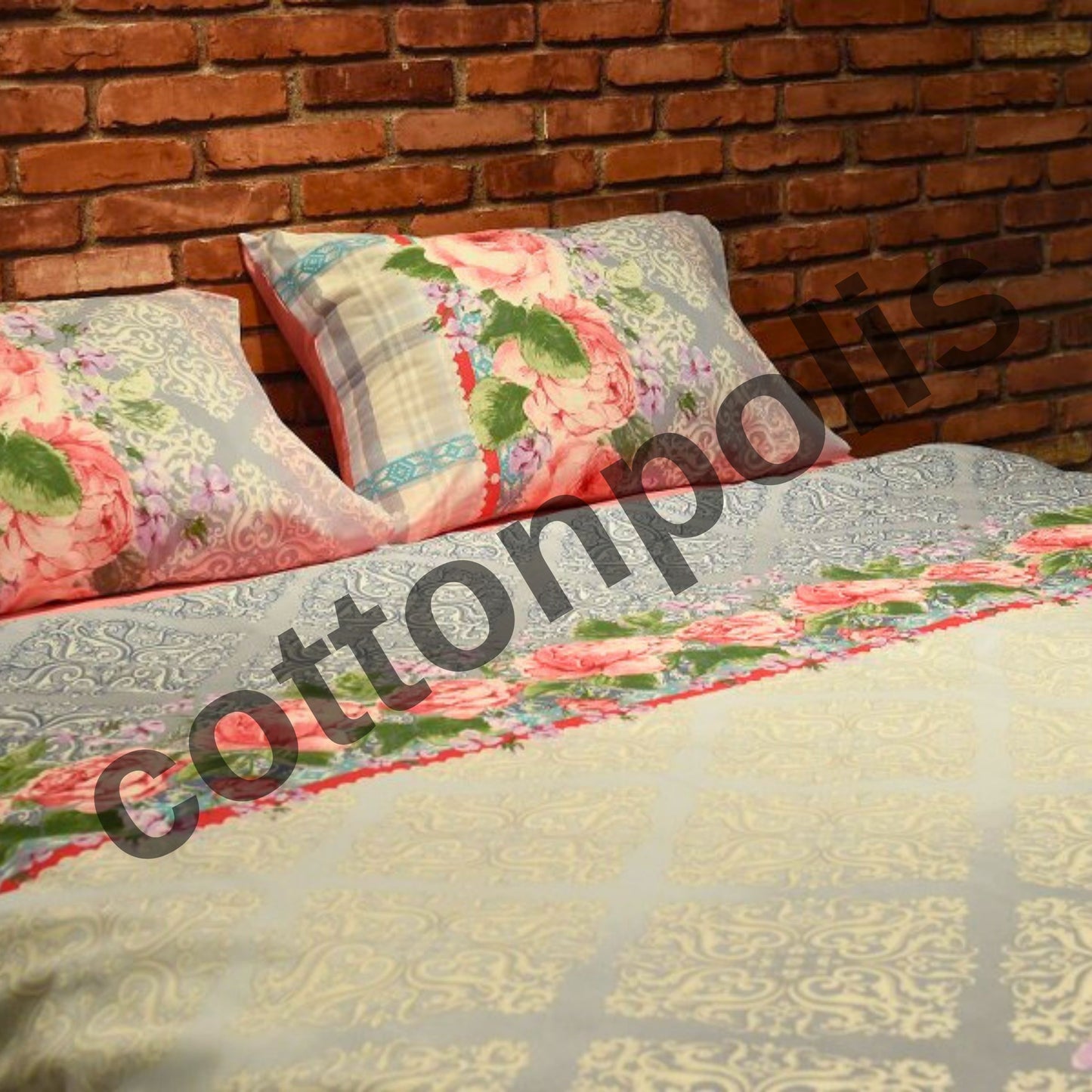 Wholesale Flowering Patterned Duvet Cover and Sets Premium Series, 100% Turkish Cotton Bedding Sets by Cottonpolis